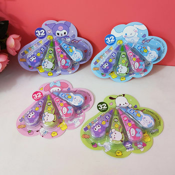 Sanrio Mini Correction Tape Cartoon Correction Tape A Box of Cute Primary School Students' Corrected Wrong No Card Breaking Tape Stationery