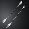 304 Stainless Steel Spoon Bar Spoon Mixing Spoon Coffee Stirring Spoon Milk Tea Spoon Bar Double-Headed Long-Handled Spoon