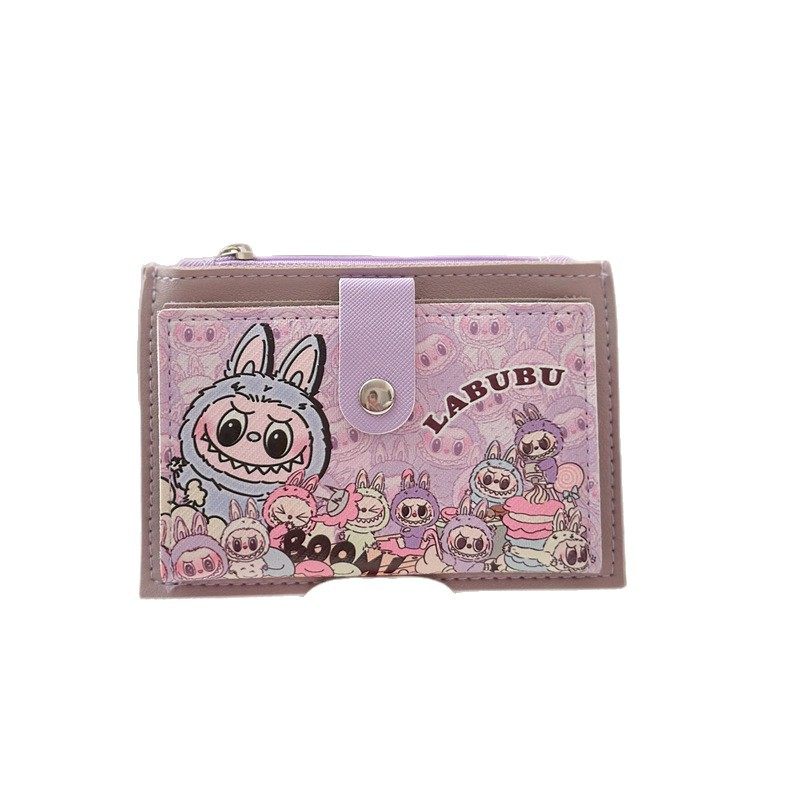 Labubu Card Holder Card Holder Student Coin Purse Bus Card Access Card Cosmetics Bag Portable Cartoon Wallet