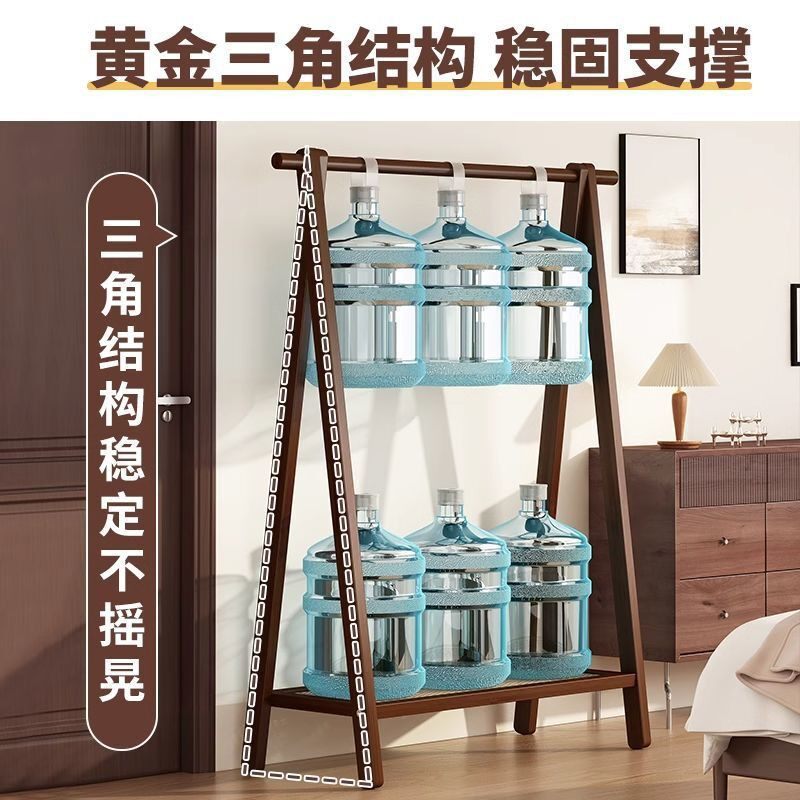 Clothes Rack Floor-Standing Bedroom Household Clothes Rack Vertical Solid Wood Multi-Functional Simple Clothes Storage Coat Rack Storage Rack