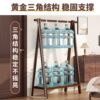Clothes Rack Floor-Standing Bedroom Household Clothes Rack Vertical Solid Wood Multi-Functional Simple Clothes Storage Coat Rack Storage Rack