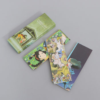 30 Pieces of Paper Bookmarks, Creative Chinese Style Ins Anime Oil Painting Boxed Book Clips, Wholesale Exquisite Commemorative Gifts
