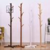 Temu Bamboo Coat Rack, Clothes Rack, Floor-Standing Bedroom Simple Clothes Rack, Household Simple Modern Style