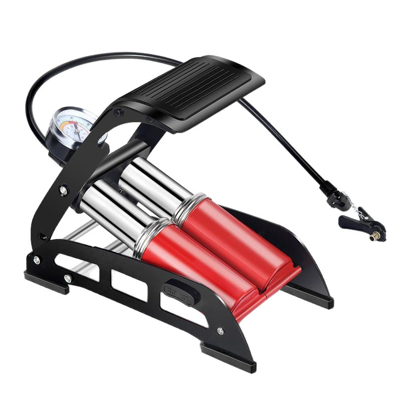 Hercules pedal pump bicycle motorcycle high pressure double tube air pump portable car air pump