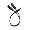 One-two audio cable headset adapter phone computer speaker 3.5 Revolution dual 3.5 female audio cable