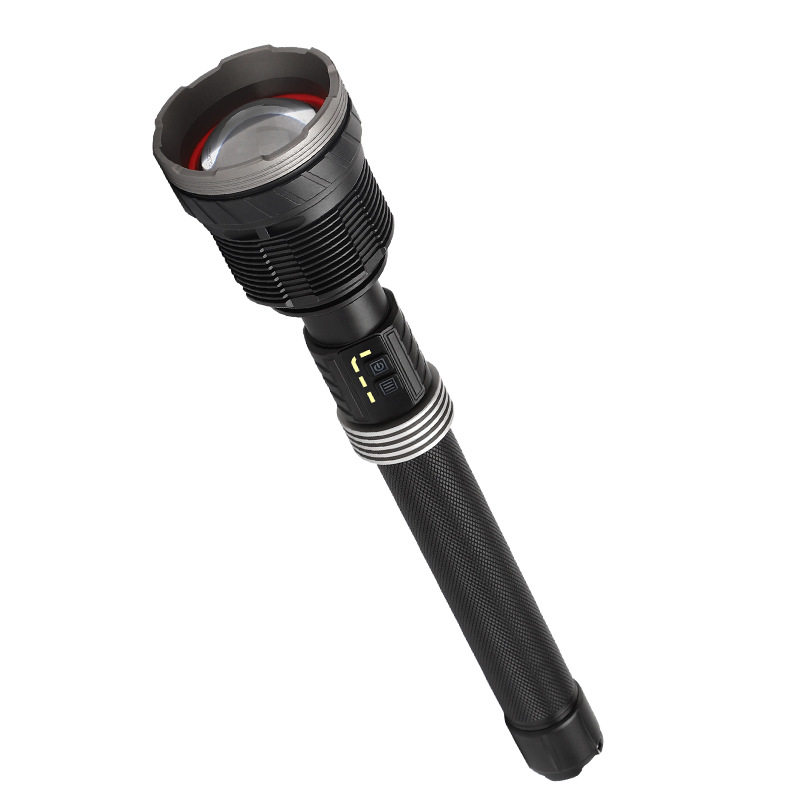 New P360 Rechargeable Long-Range Outdoor Xenon Lamp with High Power and Long Battery Life 15000 Lumens Aluminum Alloy Flashlight