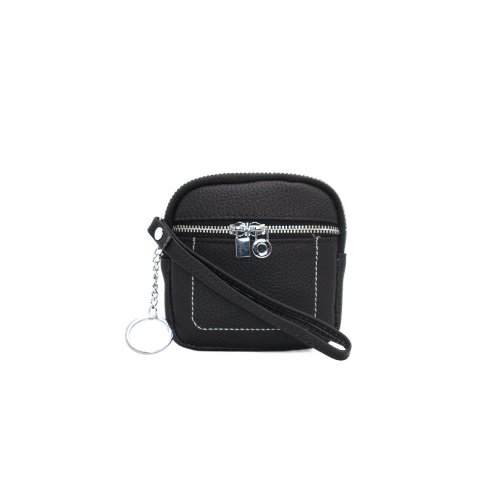 The first layer of leather 2025 cross-border new coin purse women's mini small wallet Korean key bag headset storage