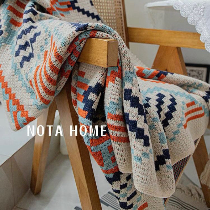 Navajo Sunlight Blanket Thickened Knitted Bohemian Office Nap Air Conditioning Blanket Sofa Blanket Baby Blanket