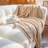 Nordic Simple Solid Color Tassel Knitted Blanket Nap Blanket Air-conditioning Blanket Bed End Towel Knitted Blanket Sofa Cover Blanket Blanket