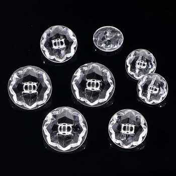 Factory Direct Sales of Transparent Crystal Acrylic Buttons, Decorative Buttons, Hand-Sewn Buttons, Machine-Sewn Buttons, Curtain and Sofa Buttons