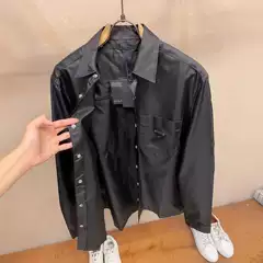 Spot correct top version 1.1pra BLCG metal triangle logo casual jacket jacket shirt men's top