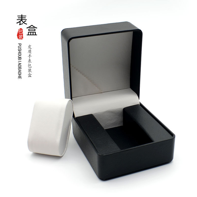 Pu Leather Frosted Rounded Corner Watch Box Display Square Box High-End Watch Packaging Box Gift Storage Box Ready for Sale