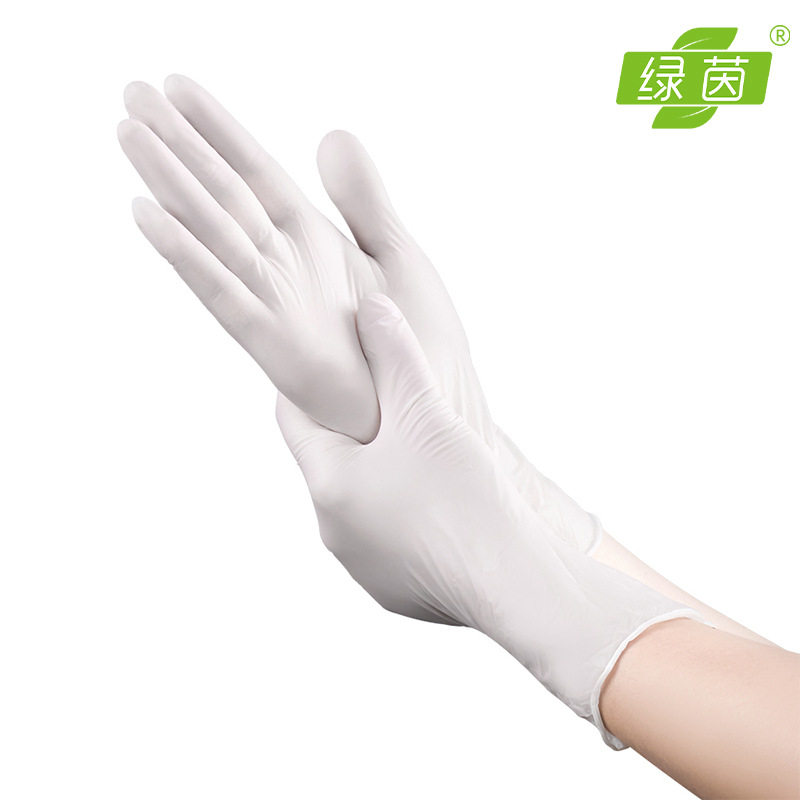 Disposable Nitrile Gloves Food Grade High Elastic Thickened Durable Rubber English Protective Housework Nitrile Rubber Gloves
