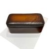Imported Calfskin Watch Box, European and American Retro High-End 3-Piece Set, Handmade Color-Polished and Carved Genuine Leather Storage Box