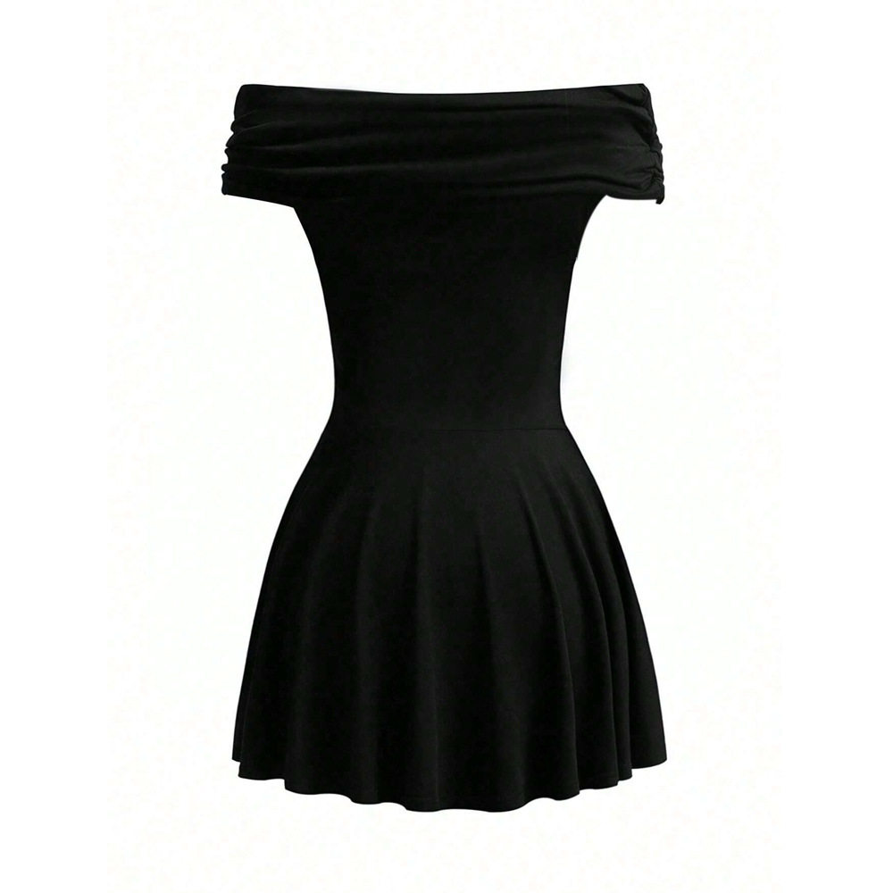 Summer Womens Dress Off Shoulder High Waisted Short Skirt Elegant Design Perfect for Casual Outings Wholesale