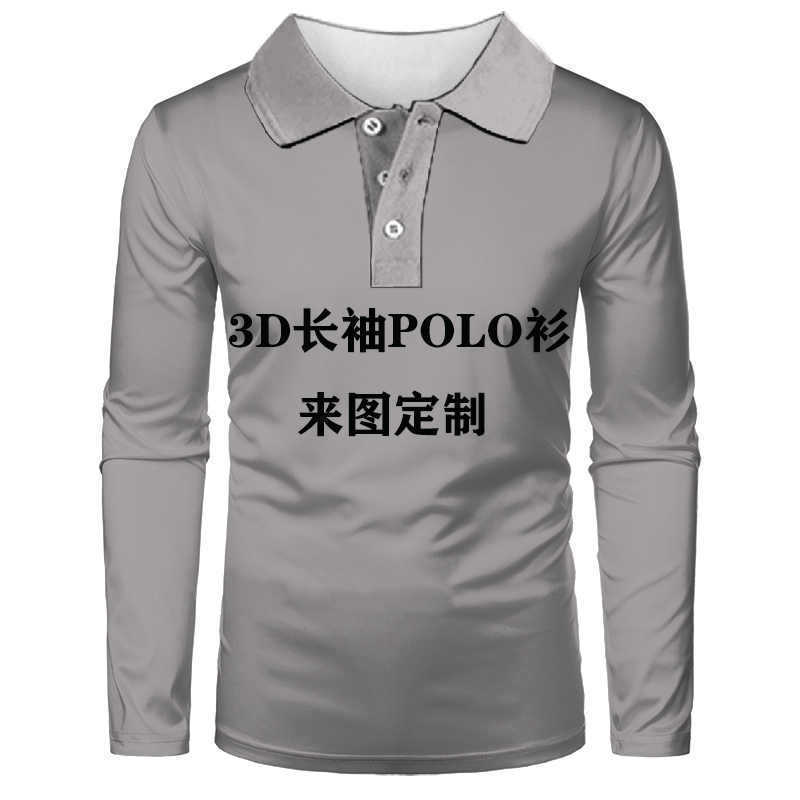 2022男式3DPolo来图个性logo衣服 工厂直发 亚马逊跨境男女POLO衫