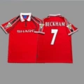 1998-99 Manchester United Home #7 Beckham + Patch
