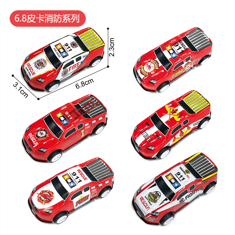 跨境迷你合金赛车铁皮车儿童回力赛车多款式仿真卡通小汽车批发