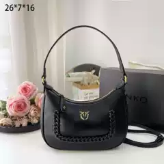 Pink* Underarm Semicircle Single Shoulder Commuter Women's Bag Dionysus Swallow Bag Double Swallow Moon Crescent
