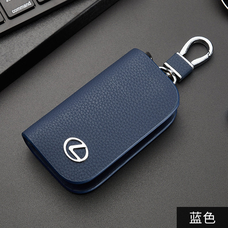 Car key bag men's leather zipper wholesale key bag cowhide universal car multi-function household key bag women