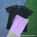 0699 t-shirt black + d218 purple pants