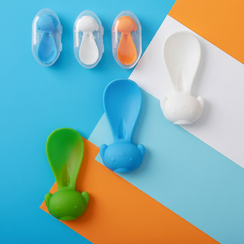 Factory Ready-Made Food-Grade Fruit Puree Bag Replacement Spoon Feeding Spoon Feeder Portable Storage Silicone Complementary Food Fruit Puree Spoon