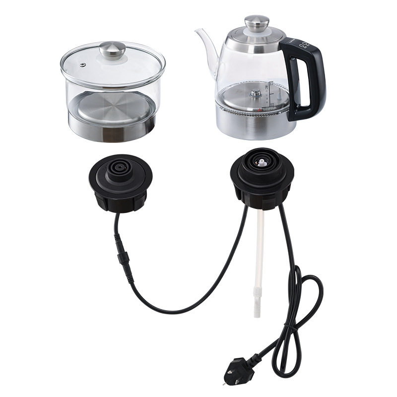 All-in-one full-automatic kettle, tea table, inlaid electric kettle, glass health pot, perforated electric tea stove