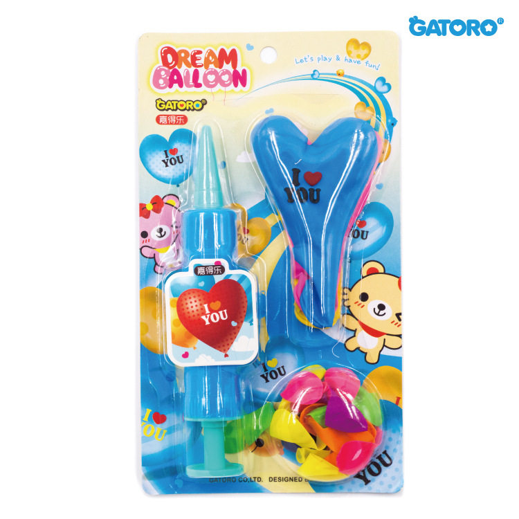 New heart-shaped balloon proposal knot wedding room layout children's birthday party pump balloon manufacturer supply