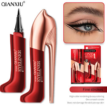 Qianxiu new black eyeliner waterproof, sweatproof and non-smudge high heels eyeliner cross-border foreign trade makeup