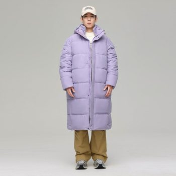 Cross-border Fashion Casual Mid-length Down Jacket Sports Coat Men's and Women's Thickened Long Coat Outdoor Warm Fashion Coat