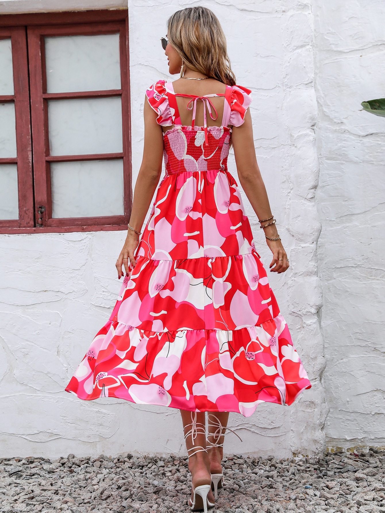 Spring Womens Dress Elegant Waist Defined Design Perfect for Casual or Formal Occasions Available for Wholesale