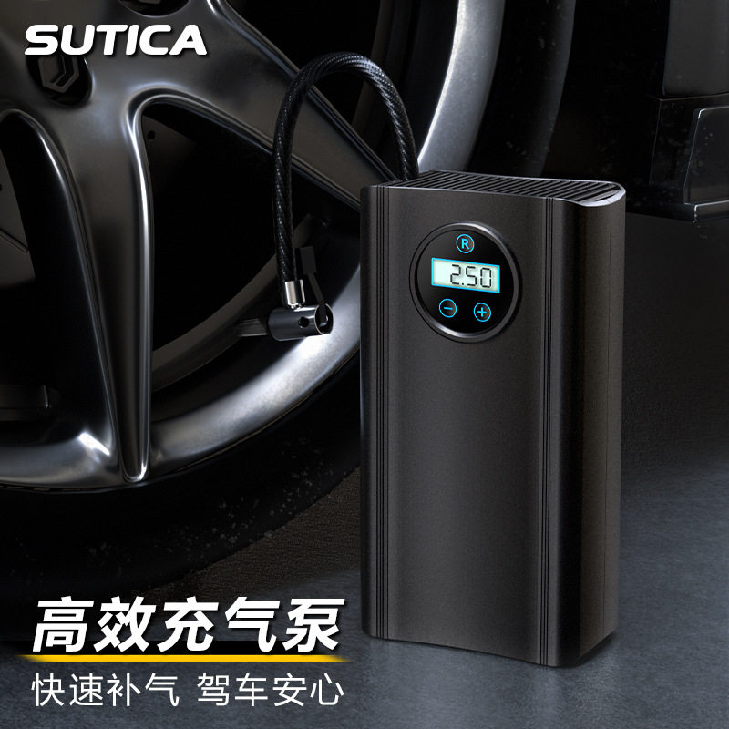 Fast hand shake sonic explosive car inflator car tire inflator 12V portable car electric inflator