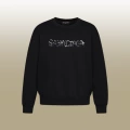 B1087 round neck black