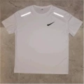 Sports quick-drying reflective small hook t-shirt white