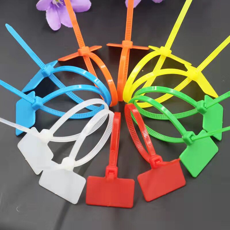 Colorful Nylon Label Cable Ties, Cable Tags, Network Cable Markers, Waterproof Plastic Seals, Cable Ties