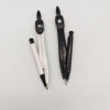 New Black and White Compass Set for Students, Creative Metal Circle Drawing Tools, Children's Lead and Zinc Stationery Supply