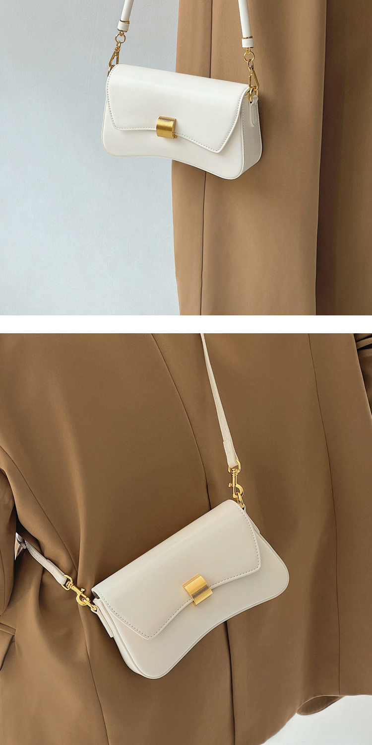 Baguette Bag New Simple Casual Solid Color Underarm Women's Bag Urban Style All-match Crossbody Women's Bag 15 undefined