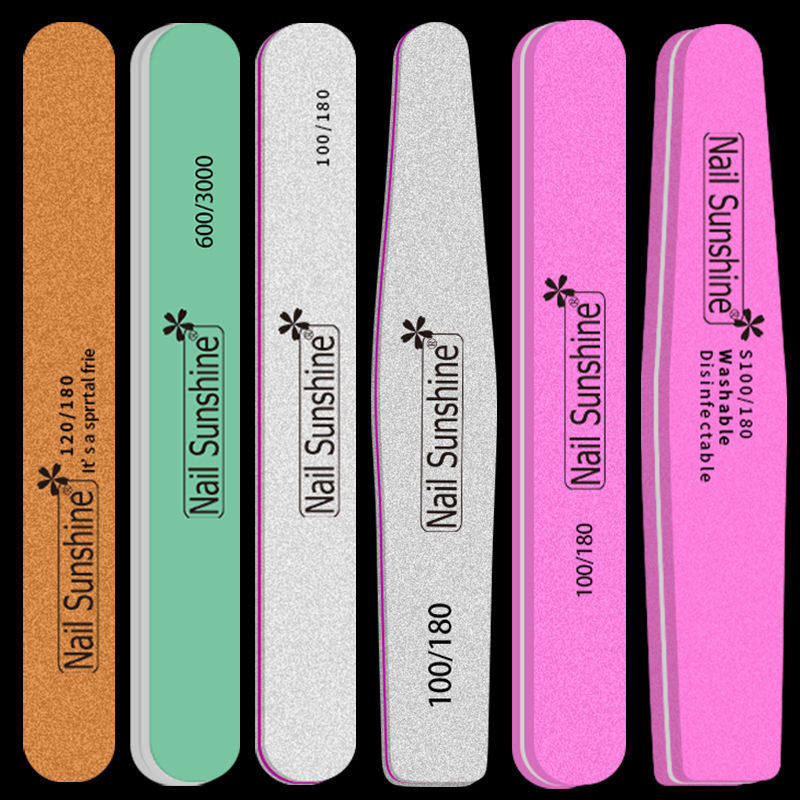 Nail art sand strip washing manicure tool polishing strip set does not drop sand double-sided rubbing strip trimming nail file polishing