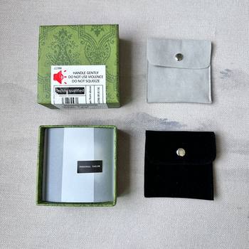 Tiktok popular small batch in stock wholesale Green Square hard paper cover necklace pearl jewelry box