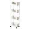 Movable bookshelf storage rack household floor simple bookcase multi-layer household trolley storage cabinet storage cabinet