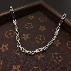 Necklace Men's Stainless Steel High-End Design Versatile Simple Imperial Chain Necklace Accessories Men's Necklace Trendy Jewelry