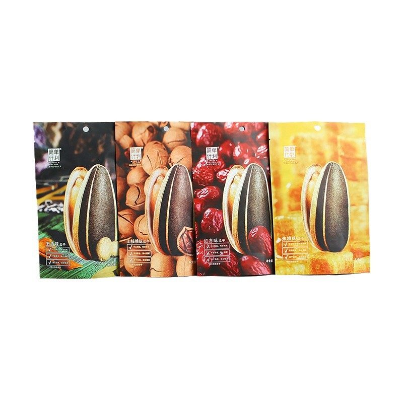 Self-supporting bottom melon seeds packaging bag plastic food white melon seeds bag nuts roasted 500g sunflower seeds sealed bag