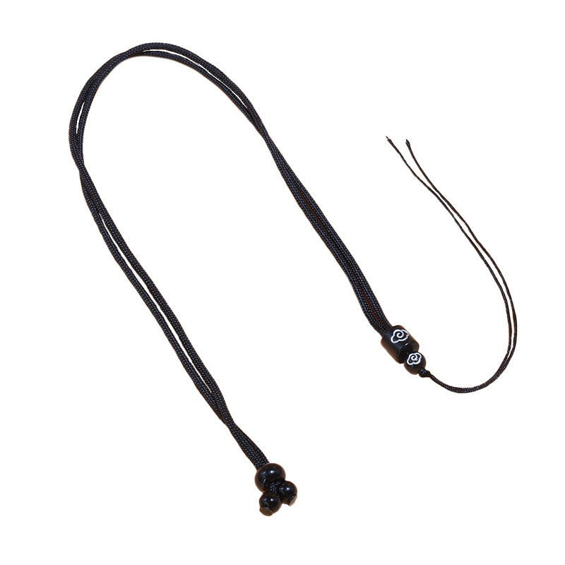 Xiangyun Silver Thread Pendant Lanyard Hand-Woven DIY Adjustable Braided Rope Necklace Rope Neck Strap Car Hanging Ornament Rope