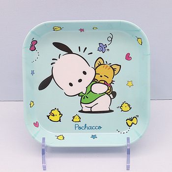 Small Plate Dish Exquisite Household Plate Children's Tableware Cute Cartoon Primary School Students Porcelain-like Milamine Bone-spitting Dish