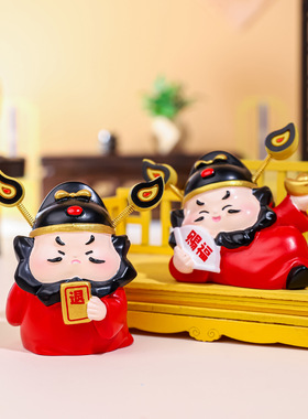 桌面工位小神仙创意钟馗树脂摆件
