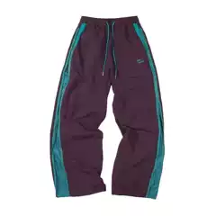 2025 New Women's Outdoor Sports Pants Autum Side Zipper Contrasting Color Breathable Elastic Drawstring Leggings 2660