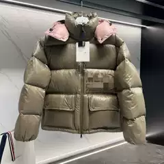 Authentic m Mengjia Foreign Trade Cross-Border 25S Autumn and Winter Style Reverse Letter 3D Embroidery Casual down Jacket Unisex