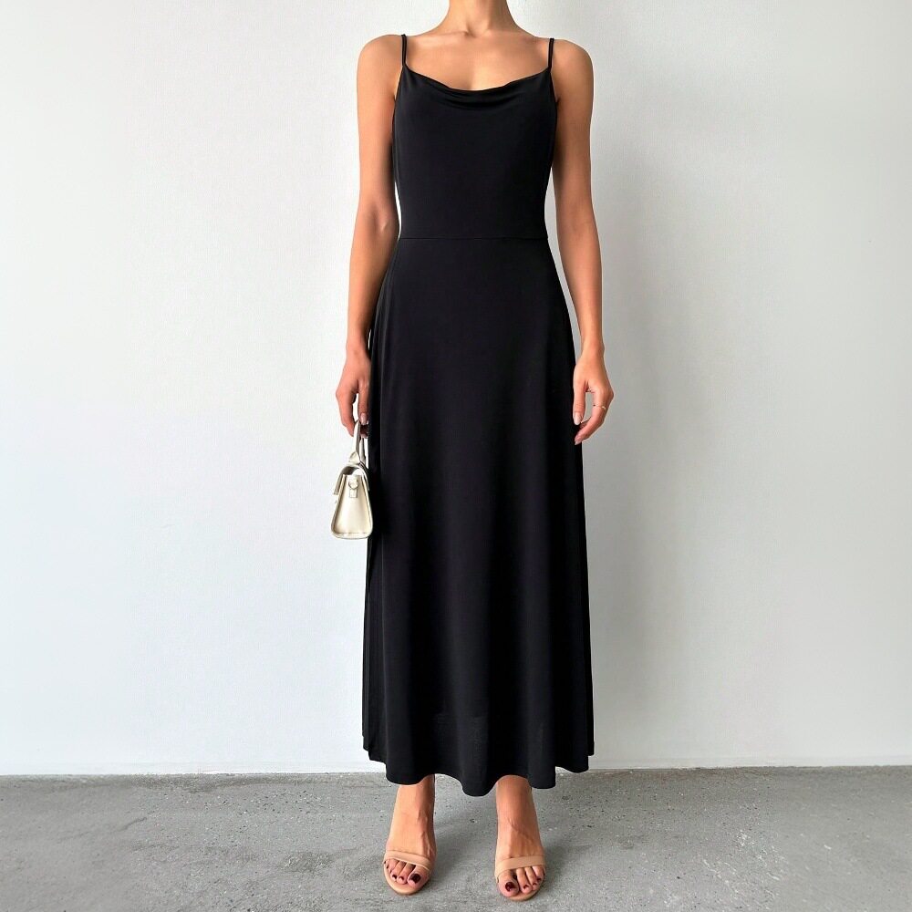 Elegant Womens Midi Dress Sexy Simple Fashionable Sleeveless Spring Summer Collection Wholesale Available