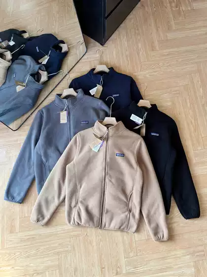 Cross-Border E-Commerce Supply Pata Stand-Collar Four-Color Double-Sided Fleece Composite Couple's Jacket