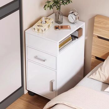 Bedroom Bedside Table Small Household Simple Bedside Storage Cabinet Small Ultra-narrow Multi-functional Storage Mini Small Cabinet